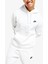 Sportswear Club Fleece Kapüşonlu Erkek Beyaz Sweatshirt 1