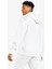 Sportswear Club Fleece Kapüşonlu Erkek Beyaz Sweatshirt 4