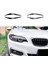 Bmw 2 Serisi Için F22 F23 2015-2019 Ön Far Kapağı Garnitür Şerit Kaş Kapağı Döşeme Sticker Gloss Siyah (Yurt Dışından) 5