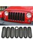 Ön Izgara Örgü Ekler Kit Petek Klipsli Izgara Koruma Örtüsü Izgara Jeep Wrangler Için Kilit Deliği ile Jk 2007-2017 (Yurt Dışından) 2