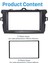 4x 2din Radyo Fasya Stereo Dash Kiti 2008-2010 Toyota Corolla Radyo Stereo DVD Frame Panel (Yurt Dışından) 4