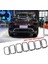 7pcs Araba Ön Izgara Izgara Halka Kapak Ekleri Koruyucular Koruyucular Çerçeve Trims Kiti Grand Cherokee 2017-2021 68317863AA (Yurt Dışından) 4