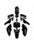 CRF50 Plastik Kiti Çukur Bisiklet Parçaları Fairings Crf 50 Xr 50 Ssr 110 107 125 MX650 MX500 Piranha Baja Siyah (Yurt Dışından) 1