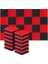 24PCS 25X25X5CM Studio Akustik Ses Geçirmez Köpük Piramit Yalıtım Ses Emme Panelleri Siyah+Kırmızı (Yurt Dışından) 1