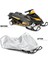 Snowmobile Kapağı Su Geçirmez Toz Izlenebilir Kızak Kapağı Anti-Üvey Kış Motosikleti Açık Gümüş 145X51X48CM (Yurt Dışından) 3