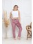 Kadife Pijama Altı Pembe Q7013 1