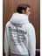 PASCAL Erkek Kapüşonlu Kanguru Cepli Önü Ve Sırtı Baskılı Regular Fit Grimelanj Sweatshirt 5