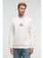 IRVING Erkek Yuvarlak Yaka Göğsü Ve Önü Regular Fit Ekru Sweatshirt 2
