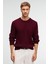 CABLIN Erkek Yuvarlak Yaka Regular Fit Triko Bordo Kazak 4