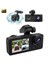 Araba Için 3 Kanal Çizgi Kamera 1080P Hd Araba Kamerası Ön Arka Gece Görüşü 170 ° Geniş Açı Döngü Kaydı (Yurt Dışından) 5