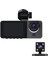 3 Kanallı Çizgi Kamera 1080P Çizgi Kamera Ön ve Arkada Araba Için Çizgi Kamera 32GB Kartlı Araba Kamerası Döngü Kaydı (Yurt Dışından) 1