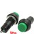 5 Pcs Yeşil Kapak Spst Off-(Açık) Anlık Push Düğmesi Anahtarı N/o Ac 250V/3A (Yurt Dışından) 1