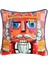 Nutcracker Desenli Kadife Yastık Kılıfı - 50X50 cm - Renkli Yeni Yıl Tasarım - Dekoratif Kırlent Kılıfı 1