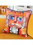 Nutcracker Desenli Kadife Yastık Kılıfı - 50X50 cm - Renkli Yeni Yıl Tasarım - Dekoratif Kırlent Kılıfı 5