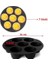 7 Gözlü Silikon Çok Amaçlı Airfryer Muffin Cupcake Kek ve Çörek Pişirme Kalıbı 5