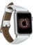 Apple Watch Uyumlu Deri Kordon 38-40-41MM Slim F3 Beyaz 5