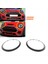 1paır Ön Far Döşeme Halkası 5113749209 51137449210 Mini Cooper F55 F56 F57 Siyah Chrome Çerçevesi Dekoru (Yurt Dışından) 2
