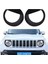Kızgın Gözler Ön Far Çerçeveleri Jeep Renegade 2015 2016 2017 2018 (Siyah) Için Kapak Kapağı (Yurt Dışından) 2
