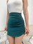 Yanı Büzgülü Etek Yeşil S24718 1