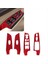 Honda Civic Için 4pcs 2006-2011 Kırmızı Karbon Fiber Pencere Anahtarı Kapak Döşeme (Yurt Dışından) 5