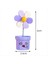 Araba Gösterge Tablosu Trim Flowerpot Süsleme Kafası Dans Flowerpot Karikatür Süsleme Araba Iç Müdür Sevimli Çiçek Süsleme (Yurt Dışından) 4