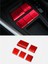 Toyota Rav4 2019 2020 2021 Aksesuarlar Kırmızı 5 Pcs Için Merkezi Kontrol Dişli Multimedya Düğmesi Kapak Döşeme Sticker Sequin (Yurt Dışından) 2