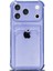 Apple iPhone 17 Pro Kılıf Kartlıklı Anti Şok Korumalı Şeffaf Silikon Lila 1