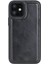Apple iPhone 12 Mini Uyumlu Deri Arka Kapak Rst1 Siyah 5