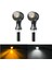 2pcs Motosiklet 12V Turn Sinyal Işığı 3pin Göstergesi Işık Arka Lamba Lambası Fren Lambası Daul Renk Sarı Beyaz Işık (Yurt Dışından) 3