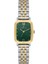 Danıel Kleın DK.1.14127-8 Yeşil Kadran Altın Kaplama Dikdörtgen Kadın Kol Saati 1
