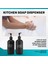 Sabun Dispenser Seti 2 Paketi, Bulaşık Sabun Dağıtıcı ve Pompa (Siyah) ile 16 Oz Cam Sabun Dağıtıcı Içerir (Yurt Dışından) 1