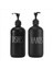 Sabun Dispenser Seti 2 Paketi, Bulaşık Sabun Dağıtıcı ve Pompa (Siyah) ile 16 Oz Cam Sabun Dağıtıcı Içerir (Yurt Dışından) 4