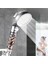 2pcs Boncuklu Duş Başlığı Filtre Basıncı Artırma Duş Başlığı Püskürtme 3 Modlu Su Tasarrufu Ev Için Banyo (Yurt Dışından) 2