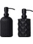 2 Adet Mat Siyah Sabun Dağıtıcı, 13.5 Oz / 11 Oz Cam El Sabunu Dağıtıcı Banyo ve Mutfak, Sabun Dağıtıcı (Yurt Dışından) 1