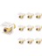 10 Pack Rg6 Keystone Jack E, Koaksiyel Kablo Konektörü F-Tipi Rg6 Duvar Plakası ve Yama Paneli Için Keystone Konektörleri (Yurt Dışından) 1