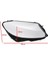 Sol Araba Far Lens Kapağı Kafası Işık Lambası Gölge Kabuk Lens Lens Abajur Mercedes Benz W205 C300 2015-2018 (Yurt Dışından) 3