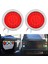 4 Paket Yuvarlak LED Römork Tail Işıkları Kırmızı 24 LED Flanş Montaj Su Geçirmez Krom 4 Inç Fren Durdurma Dönüşü Işıkları (Yurt Dışından) 4