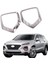 Hyundai Santa Fe 2019 Abs Krom Ön Sisli Sis Işık Lamba Kapak Trim Çerçevesi Dış Aksesuarlar (Yurt Dışından) 2