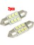 2 Pcs 31MM Beyaz 3528 Smd 6 LED Festoon Dome Haritası Işığı DE3175 DE3021 Araç Için Puslum (Yurt Dışından) 1