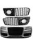 Siyah Araba Ön Sis Fiş Izgara Kapağı Audi A4 B8 2009 2011 2012 2012 Sis Lambası Ballı Grille Kapak (Yurt Dışından) 2