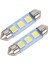 2x Ampul Mekiği Festoon 3 LED 39MM Canbus Beyaz (Yurt Dışından) 2