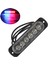 2x 12V-24V 6led Hafif Flaş Acil Araç Aracı Uyarı Flaş Mavi ve Kırmızı Yanıp Sönüyor (Yurt Dışından) 5