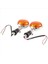 Motosiklet Amber Yuvarlak Turn Sinyalleri Işıklar Yamaha Yolu Yıldızı Virago V Star 85-99 2 Paket (Yurt Dışından) 2