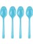 25 Adet Plastik Kaşık Mavi 1