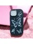 Apple Iphone 15 Yumuşak Silikon Kılıf Darbeye Dayanıklı Kelebek Desenli Kapak Siyah . 1