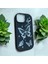 Apple Iphone 15 Yumuşak Silikon Kılıf Darbeye Dayanıklı Kelebek Desenli Kapak Siyah . 3