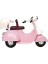 Scooter 46 cm Bebekler İçin Pembe Aksesuar Seti Eğlenceli Kullanım 3