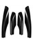 4pcs Siyah Abs Arabası Çatı Bagaj Rafı Ray Ucu Kapak Kabuğu Koruyucusu Toyota Fortuner Için Uygun 2004-2014 (Yurt Dışından) 3