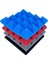 24PCS 25X25X5CM Studio Akustik Ses Geçirmez Köpük Piramit Yalıtım Ses Emme Panelleri Siyah+Mavi (Yurt Dışından) 4