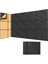 8 Paket Kendi Yapışkan Ses Tutulmamış Duvar Panelleri 12X12X0 47IN Ses Geçirmez Köpük Panelleri Ev Stüdyosu Ofis Dekoru Siyah (Yurt Dışından) 1